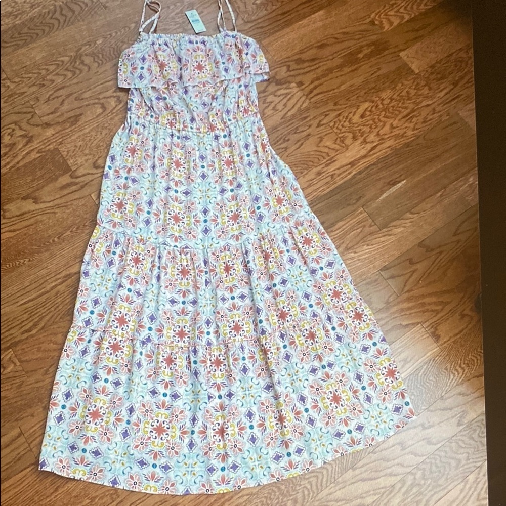 LOFT Multicolor Floral Sundress